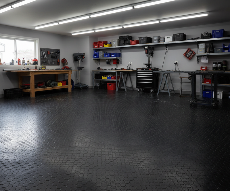 Workshop Rubber Flooring Studded Penny Pattern R11 Non-Slip - image 19 of 19