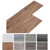 Self-adhesive brown wood grain PVC vinyl planks 5.02m² waterproof