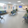 MatPro High Traffic Rubber Flooring Tiles in hospital waiting area