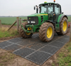 Agricultural rubber grass mat tractor