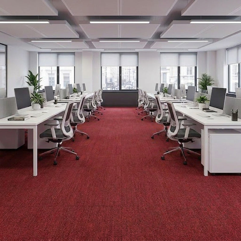 Red carpet tiles lifestyle
