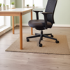 Premium fabric chair mat in Cedar - modern home office setting