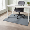 Premium fabric chair mat in Steel - modern home office setting