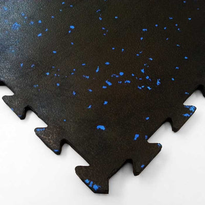 Classico Rubber Interlocking Gym Mat 12mm | 1m x 1m Red-Fleck Fitness Flooring UK - Image 2 - Rubber Matting Direct UK