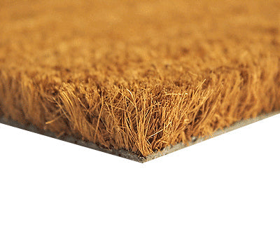 Natural Non Slip Plain Coir Doormat -1m & 2m Wide