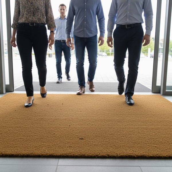 Coir Entrance Matting - Natural Real-Life Use