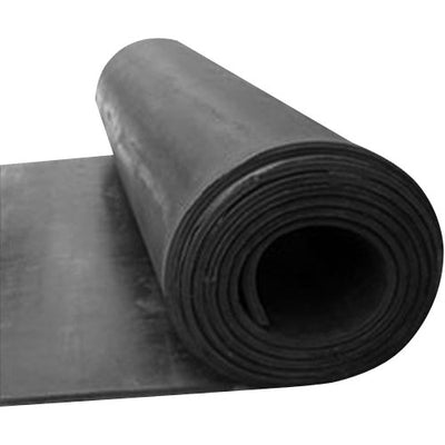 10 Meter Plain Black Rubber Flooring Roll