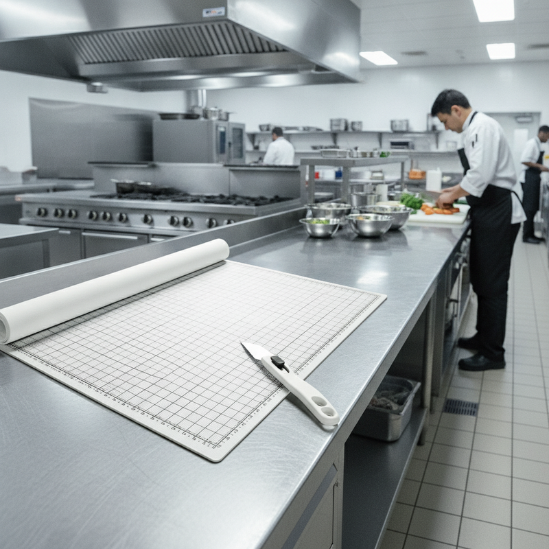 Heavy-Duty Self-Healing Cutting Mat - Commercial Kitchen Setting