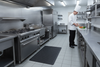 Anti-Fatigue Bubble Mat 90×120cm – Ergonomic Rubber Standing Mat for Workplace - Commercial Kitchen Setting