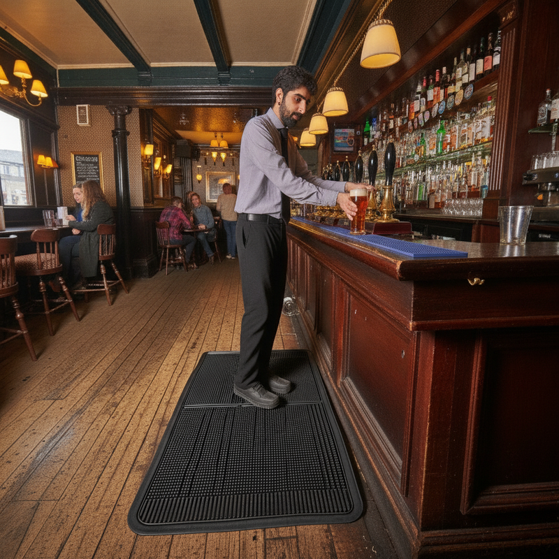 Rubber Bar Runner Mat - Commercial Setting Setting