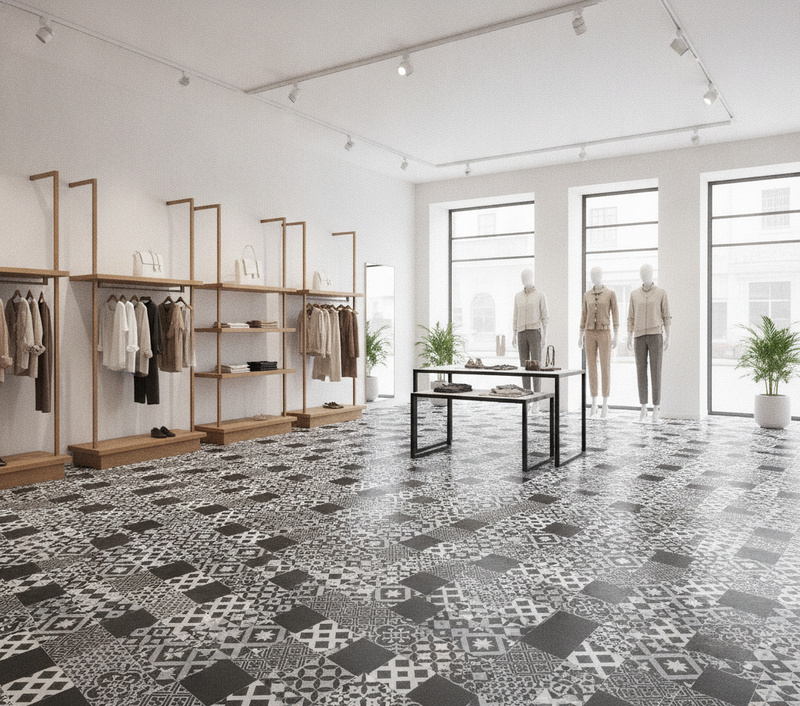 Luxury Vinyl Flooring Sold by the Metre – Wood, Tile & Stone - Commercial Setting Setting