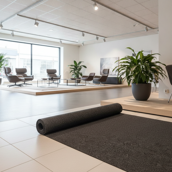 Fireproof Hearth Mat 100×100cm – Heat Resistant to 1000°C Fire Safety Underlay - Commercial Setting Setting