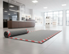 Cable Cover Safety Mat White/Red Warning Border – Non-Slip Office & Warehouse Cable Protector - Commercial Setting Setting