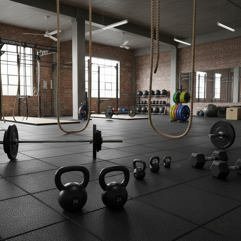 MatPro CrossFit Heavy Duty Gym Flooring Tile 30mm - 1m x 1m - Free UK Delivery — product overview