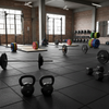 MatPro CrossFit Heavy Duty Gym Flooring Tile 30mm - 1m x 1m - Free UK Delivery — installation example