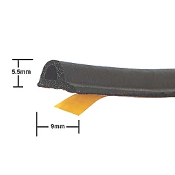 Industrial-Grade Aluminium Garage Door Seal - Pack of 2