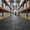 SafeStep industrial safety rubber tiles in warehouse loading bay with forklift