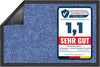 Rhine Dirt Trapper Mat, Washable & Powerful Doormat with Non-Slip Backing, Door Mat for Entrance Area (Blue, 200 cm x 400 cm) - Entrance Mat for UK homes and businesses