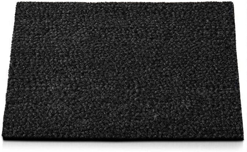 Coconut Doormat Coir Entrance Mat, Non-Slip, Weatherproof Floor Mat for Snow and Rain, Natural Coconut Fibres, Ideal for Large Entrances (Black, 24mm, 80 x 100 cm) - Entrance Mat for UK homes and businesses