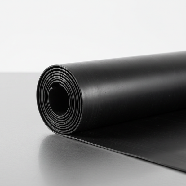 Black EPDM rubber roofing membrane roll for flat roof waterproofing