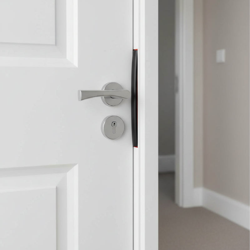 D-Shape Rubber Door Seal Strip Self-Adhesive | Draught Excluder Weatherstrip Soundproof