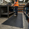 Drainage Workplace Mat | Anti-Slip Rubber Matting | 10mm | 1m Wide