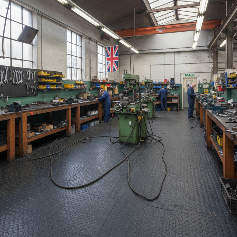 Rubber Sheet 1200x1000mm Pre-Cut Heavy Duty Workbench Mat - Real Life Application 2