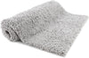 Deep Pile Bath Mat, SKY Soft (70 x 120 cm, Silver Grey) 30 mm Pile Absorbent Microfibre Bath Rug, Bathroom Floor Mat, Machine Washable Easy to Clean - Bath Mat for UK homes and businesses