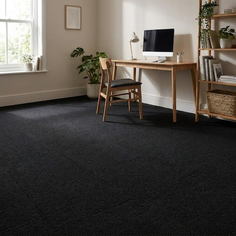 Black carpet tiles lifestyle