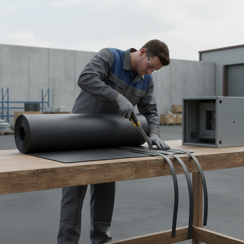 Worker Cutting EPDM Rubber for Outdoor Weatherproof Seals UK