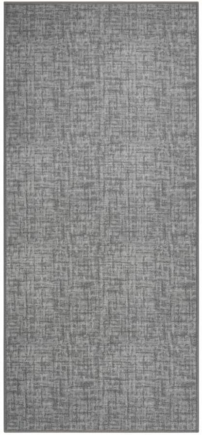 Tessaro Carpet Runner, Robust Fine Loop Runner with Pattern for Kitchen, Hallway & Living Room, Non-slip, Easy to Clean & Anti-Static (80 x 450 cm, Grey) - Carpet Runner for UK homes and businesses