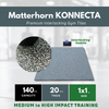 MatPro Matterhorn Premium Gym Flooring Tile 20mm Granite Grey
