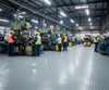 Factory Floor Rubber Studded Penny Pattern R11 Non-Slip Heavy Duty Roll - industrial mat UK - product hero shot showing full dimensions