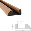 Wood-Effect Foam Under-Door Seal - Internal Door Draft Stopper for Enhanced Insulation