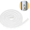 White Self-Adhesive Brush Pile Weatherstrips Superior Draft Prevention Pack of 3