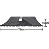 Heavy Duty Black Garage Threshold Seal Weatherproofing Solution for Garages