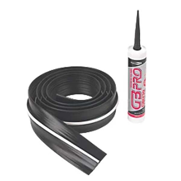 Commercial-Grade Black Garage Door Threshold Seal - Stops Rainwater