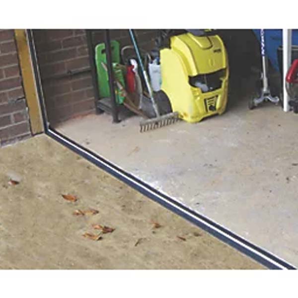 Commercial-Grade Black Garage Door Threshold Seal - Stops Rainwater