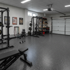 Gym Rubber Flooring Tiles UK - Garage Gym Setting