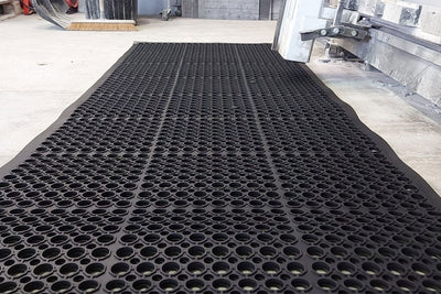 Anti-Slip Black Rubber Mat for Safe and Secure Flooring