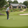 Golf putting green artificial grass club practice facility