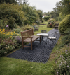 Rubber Grass Mat Under Garden Bench - Ground Protection British Garden