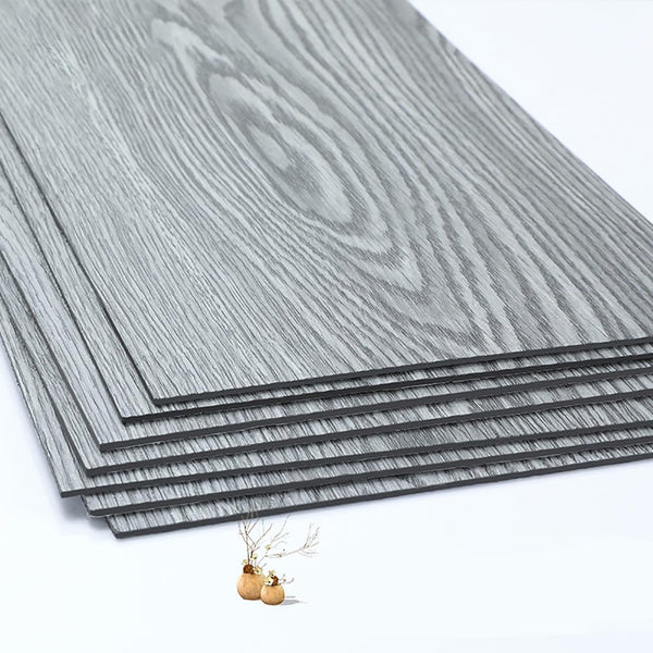 Self-adhesive grey wood effect floor planks 5.02m² 2mm thick