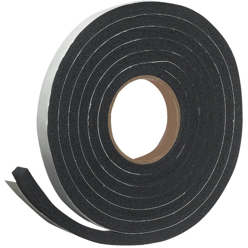 2-Pack Black Extra Thick Weatherstrips for Optimal Insulation