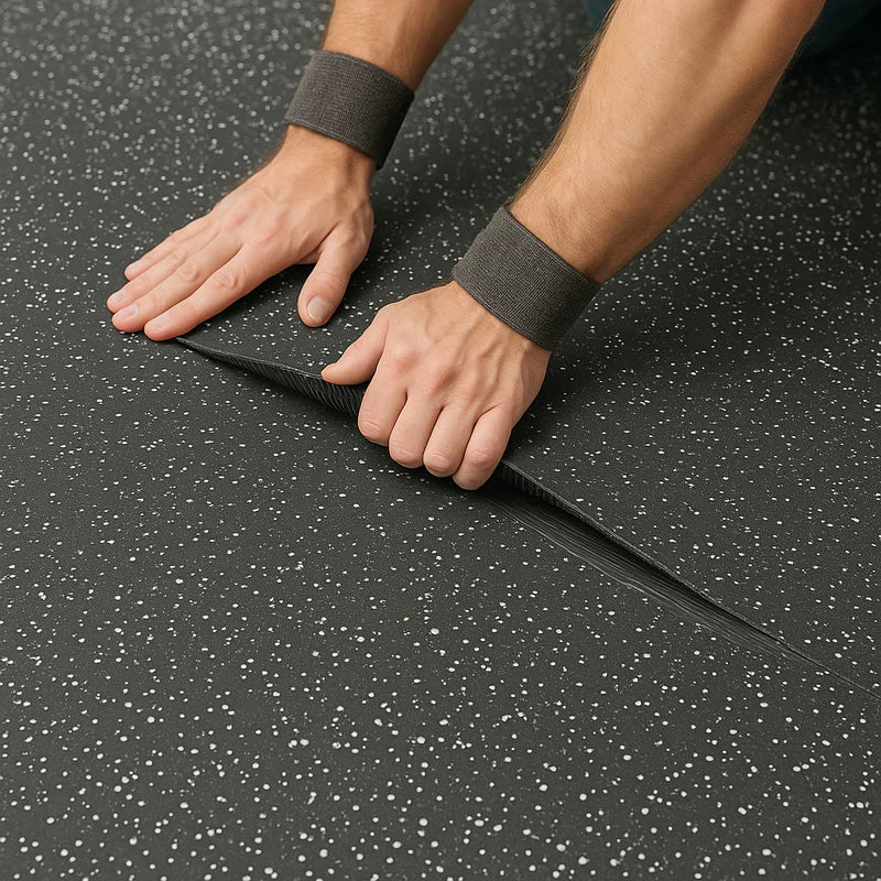 Rubber Gym Flooring Roll | Heavy Duty Non-Slip | 4–10mm | Sold by the Metre | Home & Commercial
