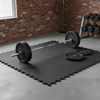 17mm Solid Rubber Gym Mat as deadlift platform with heavy weight plates