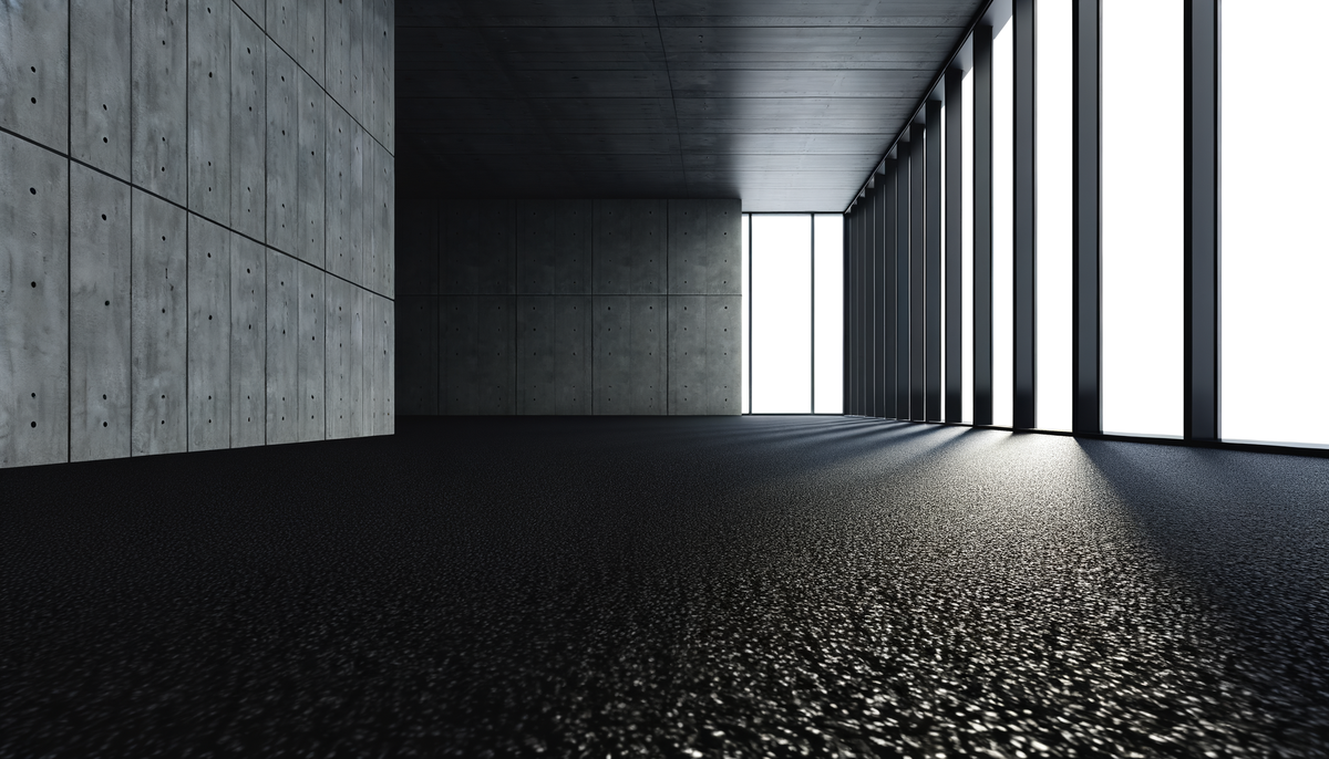 Premium rubber flooring in professional setting