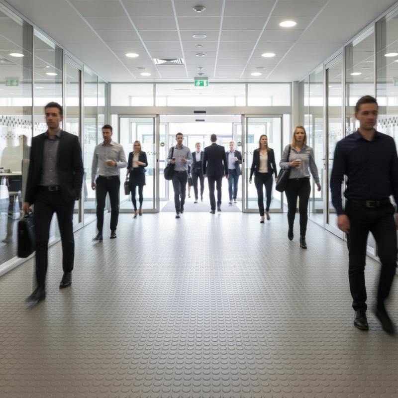 MatPro High Traffic Rubber Flooring Tiles 3.2mm - Commercial Grade — product overview