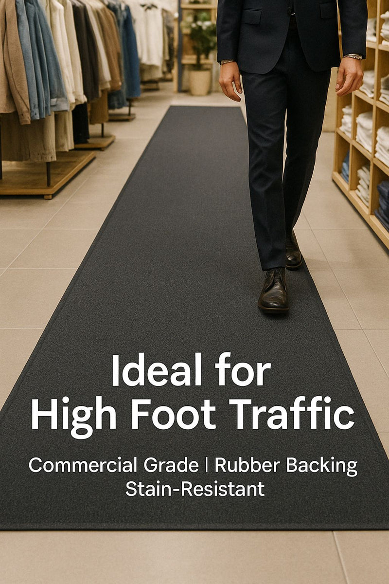Heavy Duty Barrier Runner Non-Slip Mat - Durable Rubber, Anti-Slip, Floor Protection, Easy Clean, Industrial/Commercial Use, Versatile & Long-Lasting