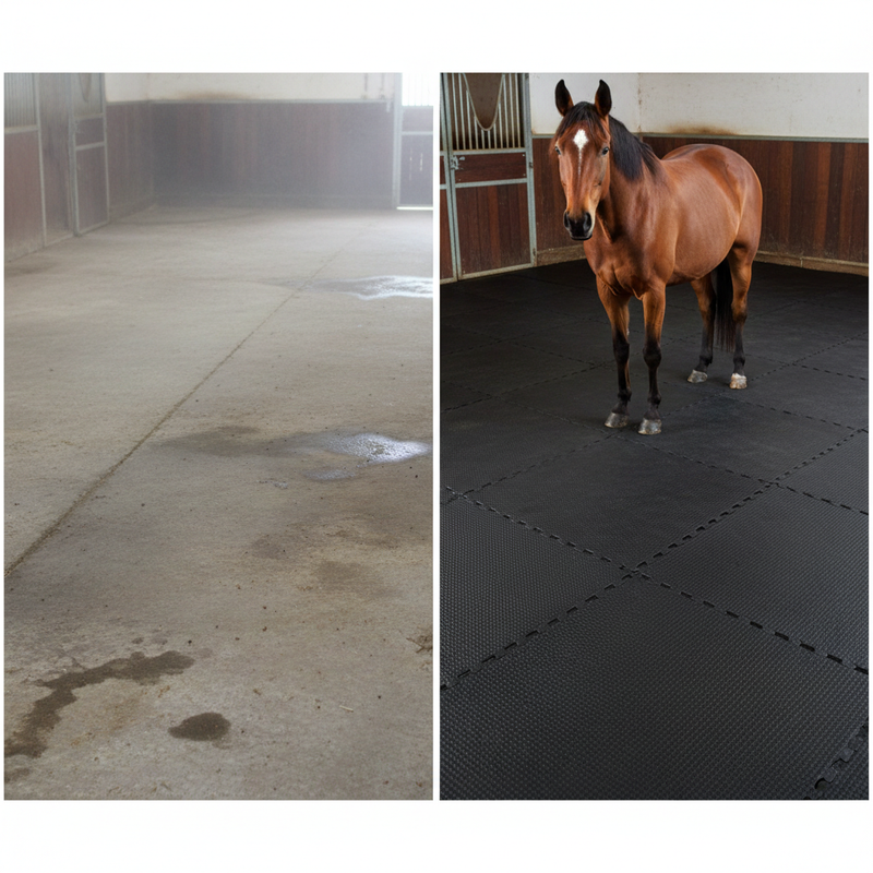 Before and After Installation - Stable Floor Transformation